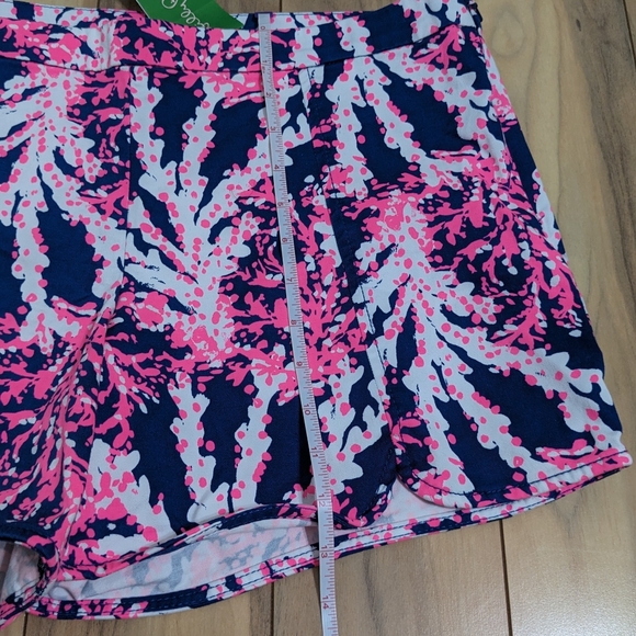 NWT! Lilly Pulitzer Hazelle Stretch Shorts Nauti Navy Beyond The Sea Size 12 - Picture 7 of 14